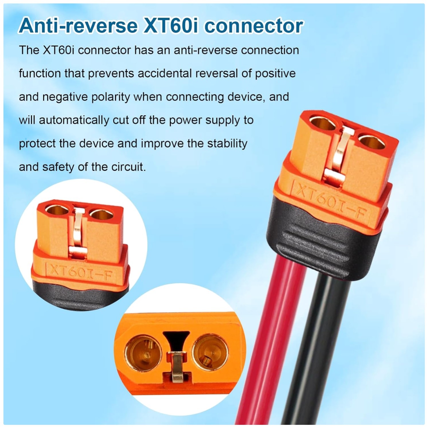 25FT Solar Panel XT60i Connector Cable – High Quality 10AWG