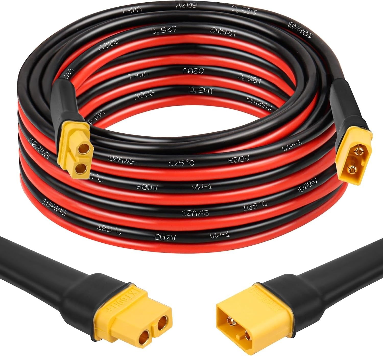 Reliable XT60 Adapter 10AWG 15FT Extension Cable Solar Panel
