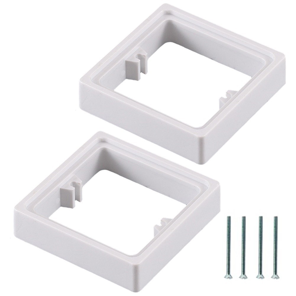 Single Gang Square Spacer Set of 2 with Installation Screws for Easy Setup