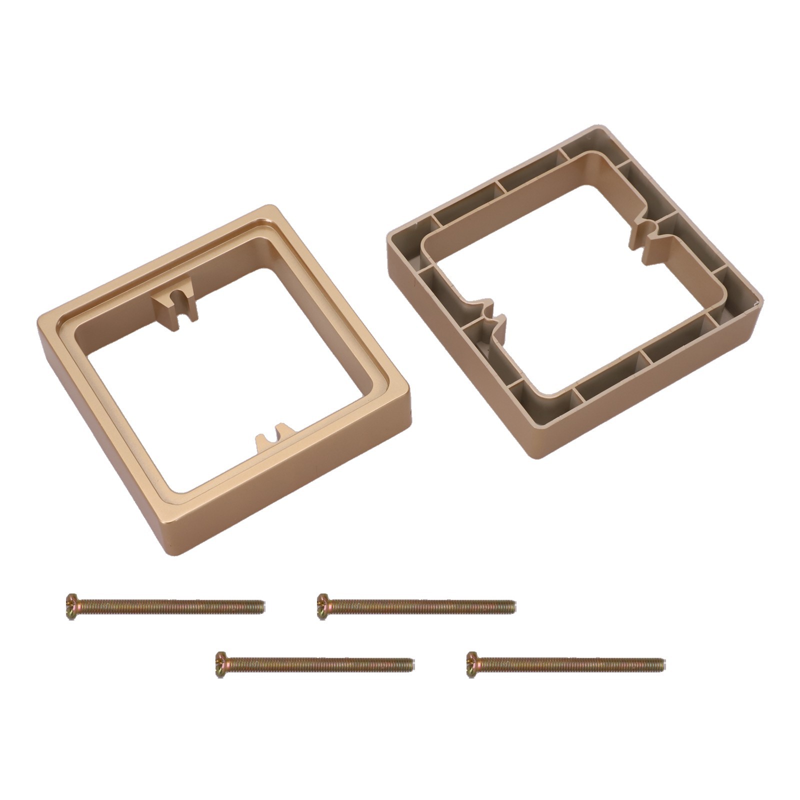 Single Gang Square Spacer Set of 2 with Installation Screws for Easy Setup