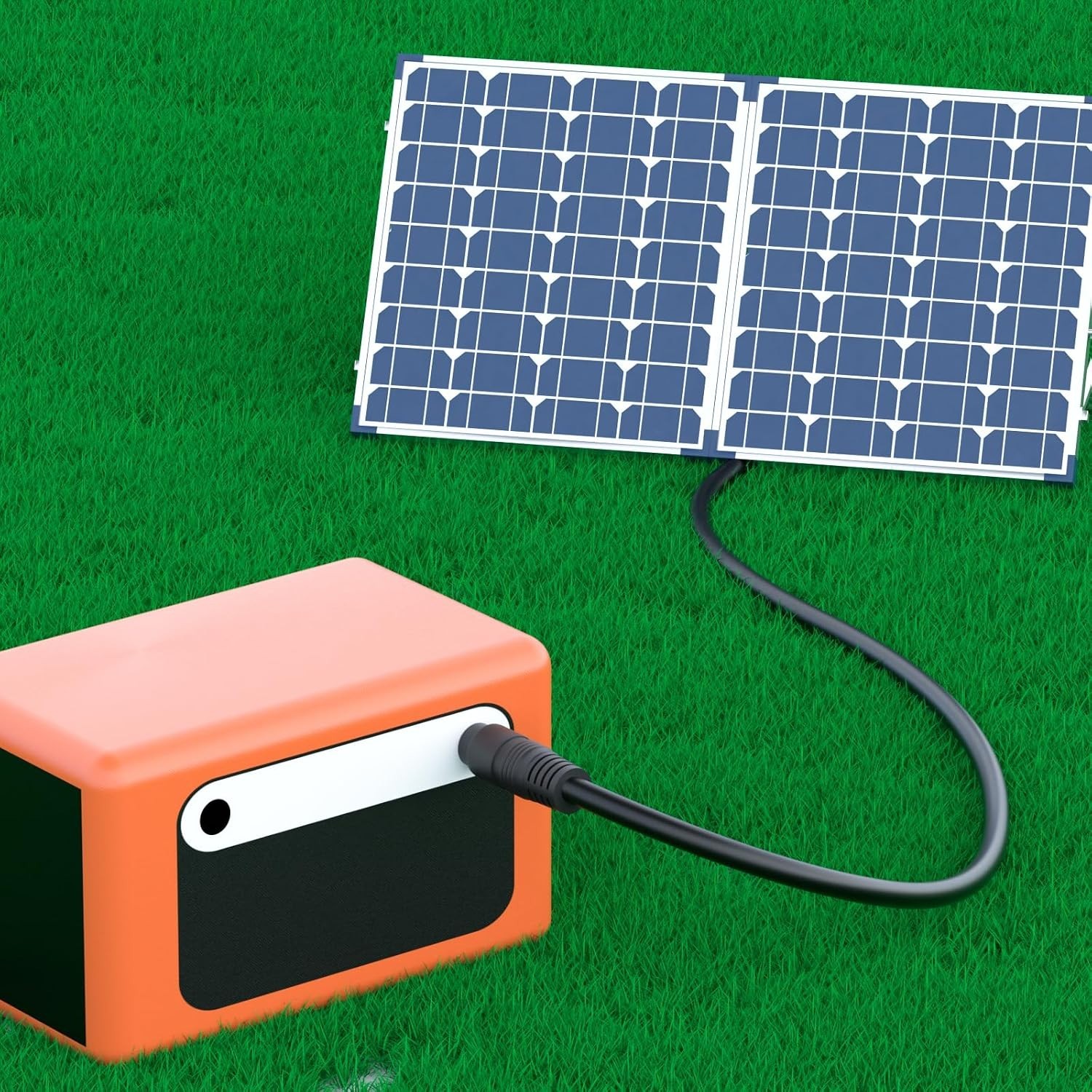Versatile 1.4m Solar Connector to DC 5.5mm Adapter with Dual Adapters Included