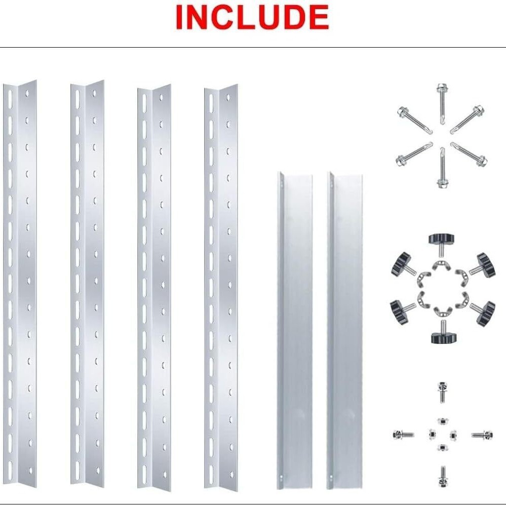 28″ Solar Panel Tilt Mount Brackets Boat RV Roof Flat Surface Adjustable Frame