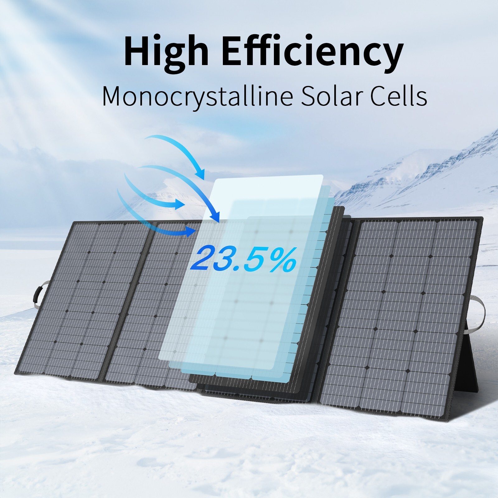 MHPOWOS Solar Panel 400W 220W 110W for BLUETTI AC200L Portable Power Station