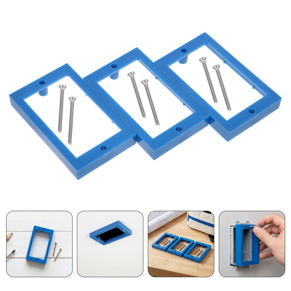 6pcs Electrical Box Extenders: Single Gang Box Extender with Screws – Wall