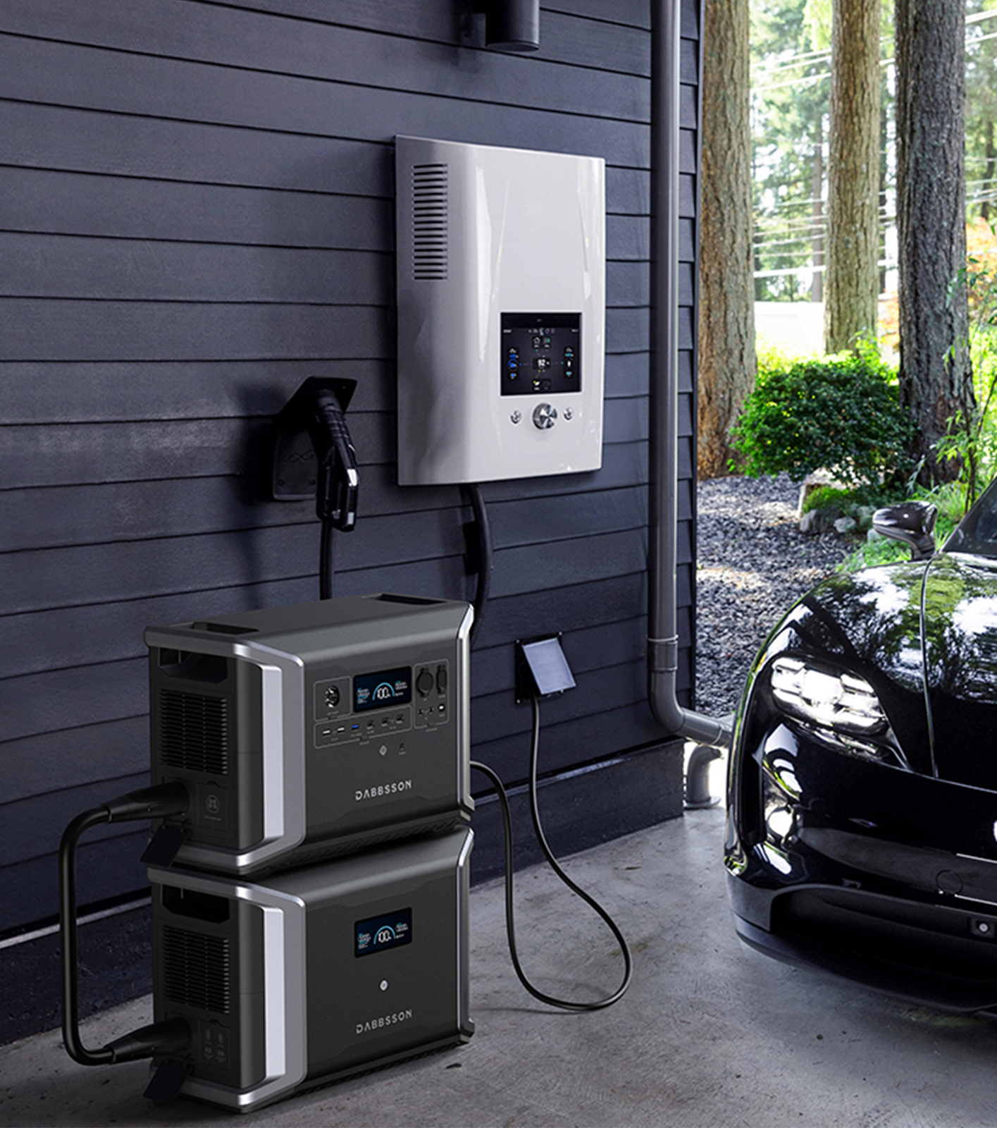 Dabbsson DBS2300 2200W Ultra-portable Power Station Generator+120W Solar Panel