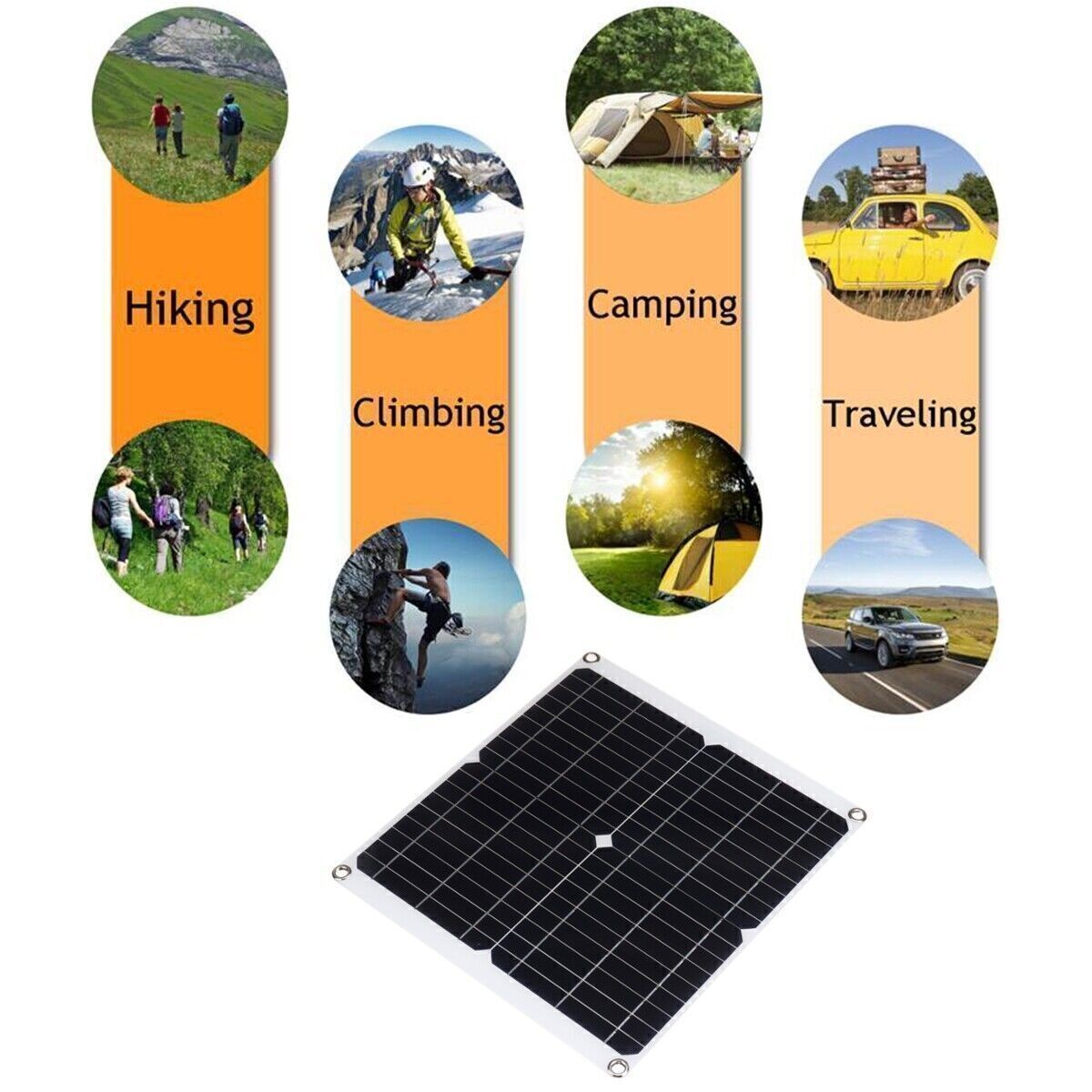 30W Poly Solar Panel Battery Charging Kit Solar power Bank Boat Caravan Home