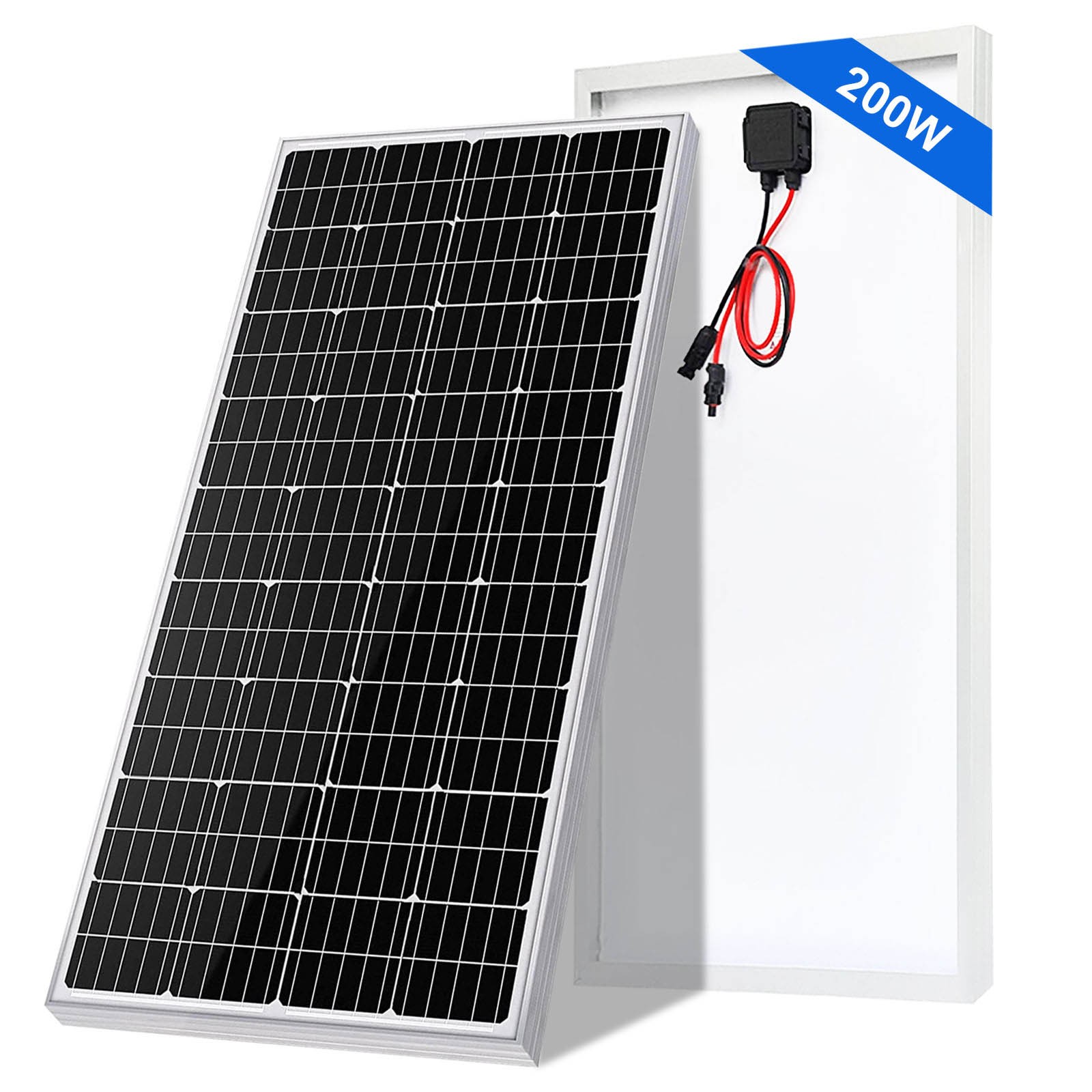 200W 12V Mono Solar Panel Caravan Home Off Gird Battery Charging Power 200 Watt