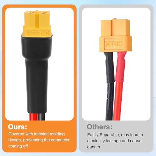 40FT XT60 Solar Extension Cable 10AWG XT60 – 2/3/6 10/15 20-25 35 40 50 75