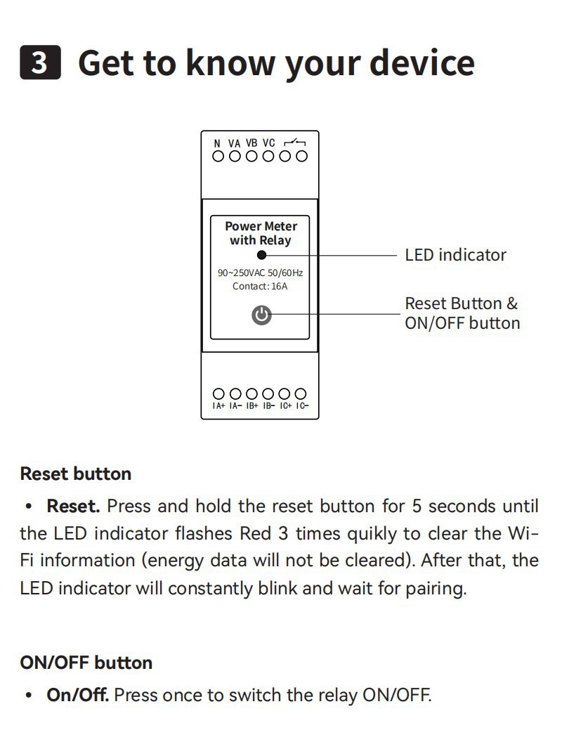 Single phase and Three phase Voltage Current Measurement For Tuya Compatible