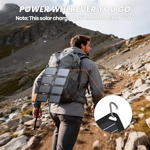 25W Ultra-Portable Solar Panel Charger with Quick Charge – USB-A & USB-C Ports