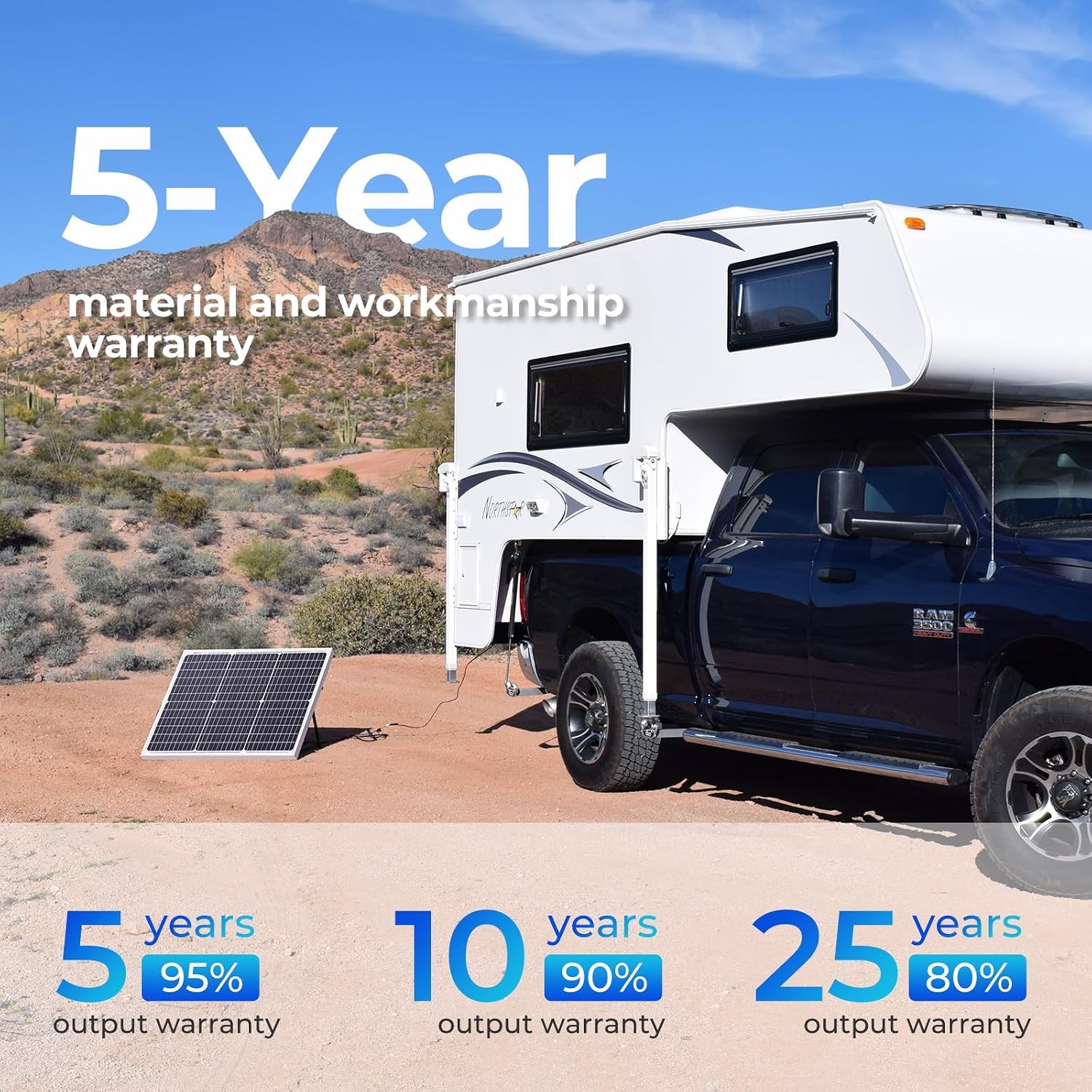 Solar Panel 50 Watt 12 Volt High-Efficiency 50W Solar Panel Monocrystalline PV