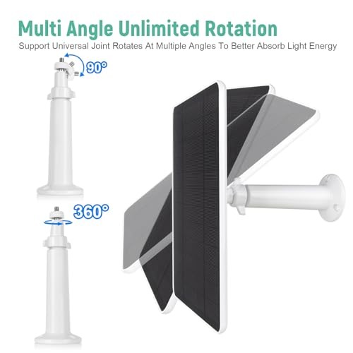Type-C Solar Panel for Ring Camera – 5V 6W – White 6W Type-C Charger