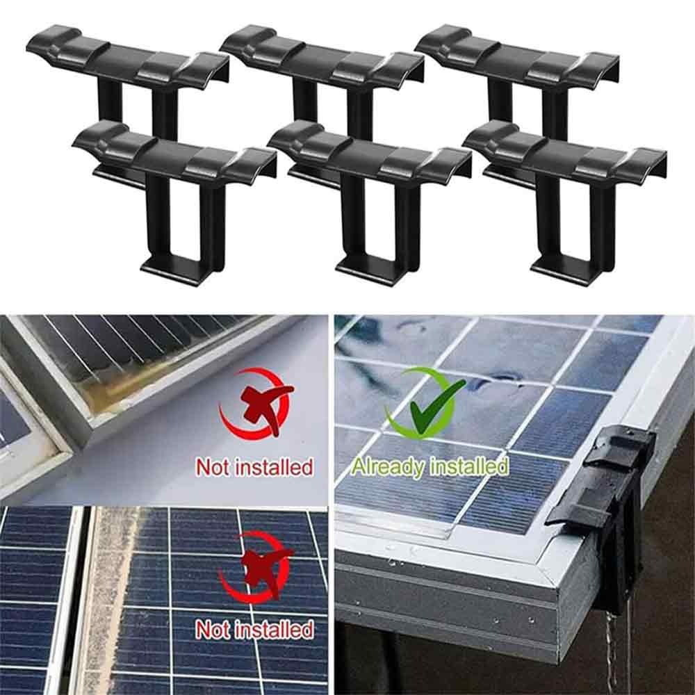 Photovoltaic Panel Water Guide Mud Clamp Solar Panel Water Drain Remove Clip