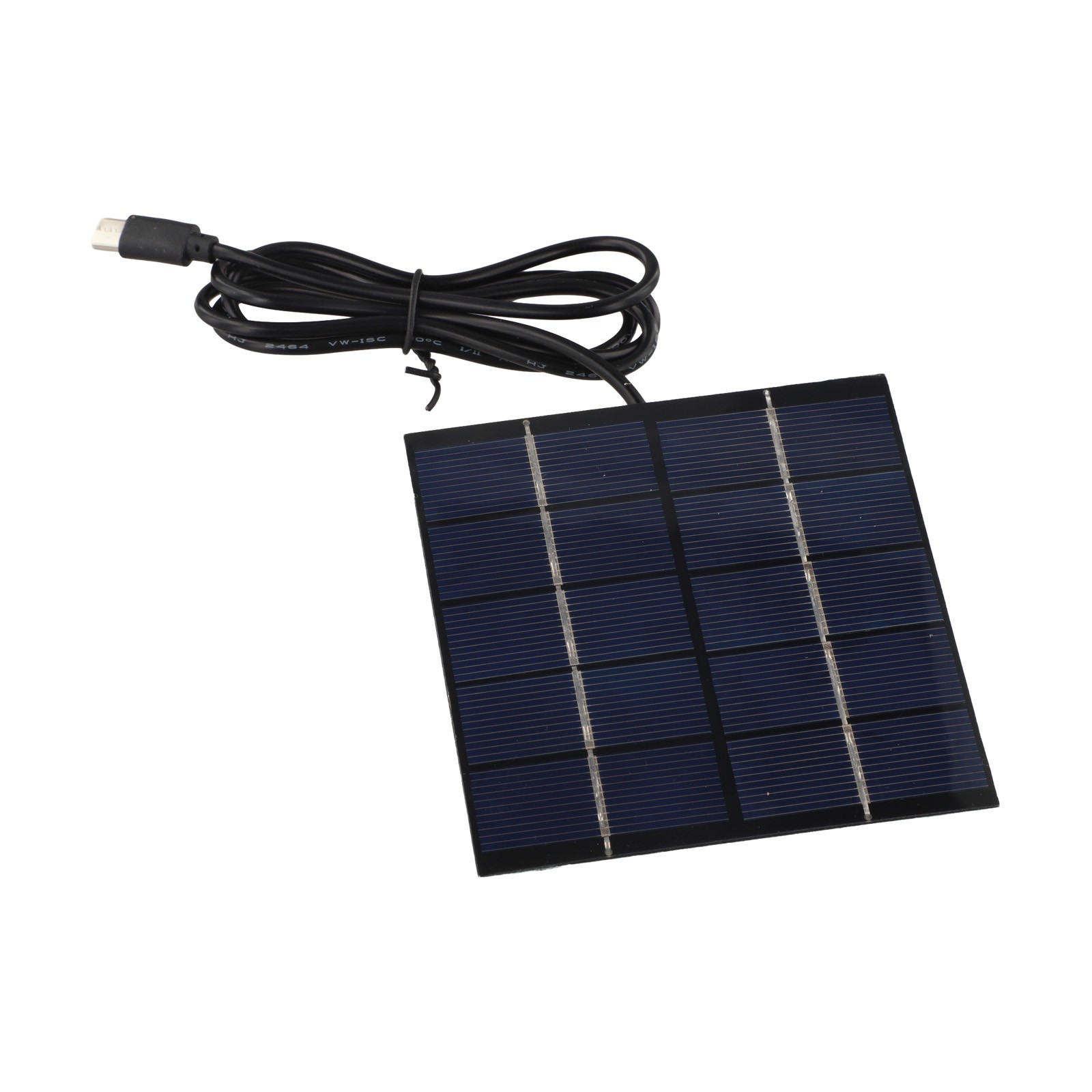 Outdoor Charger Compact Charging Solution 1 Meter USB Cable 1.5W Solar Output