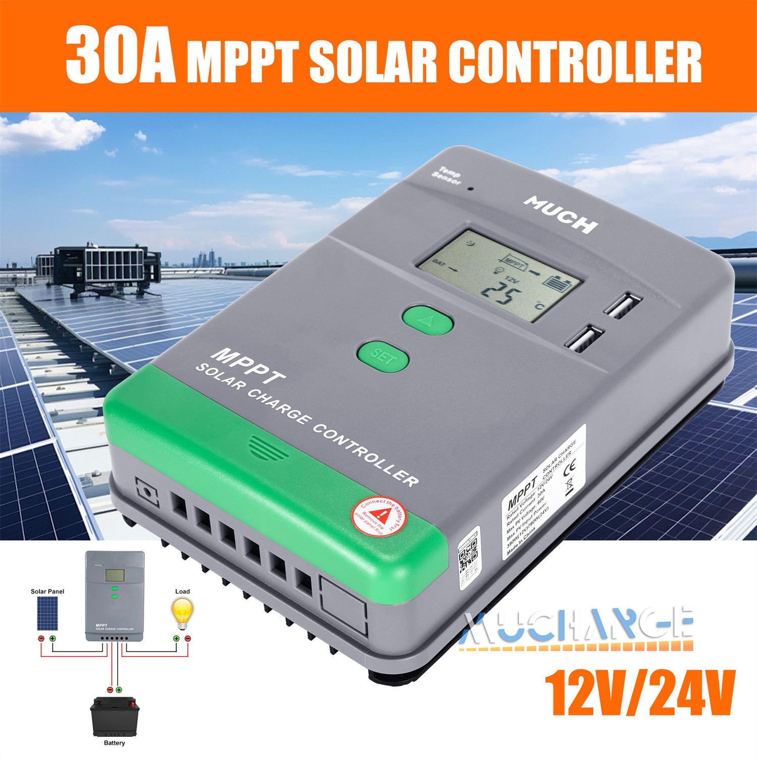 New Flexible Solar Panel Kits 400W Portable 12V 24V Monocrystalline Home Camper