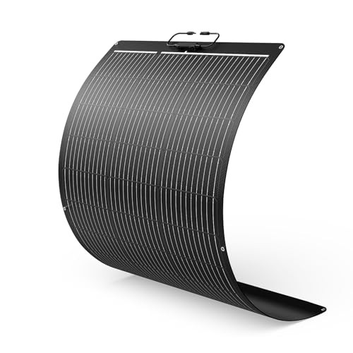 100W Ultra-Thin Flexible Solar Panel 12V, 11BB 23% High-Efficiency 100W Black