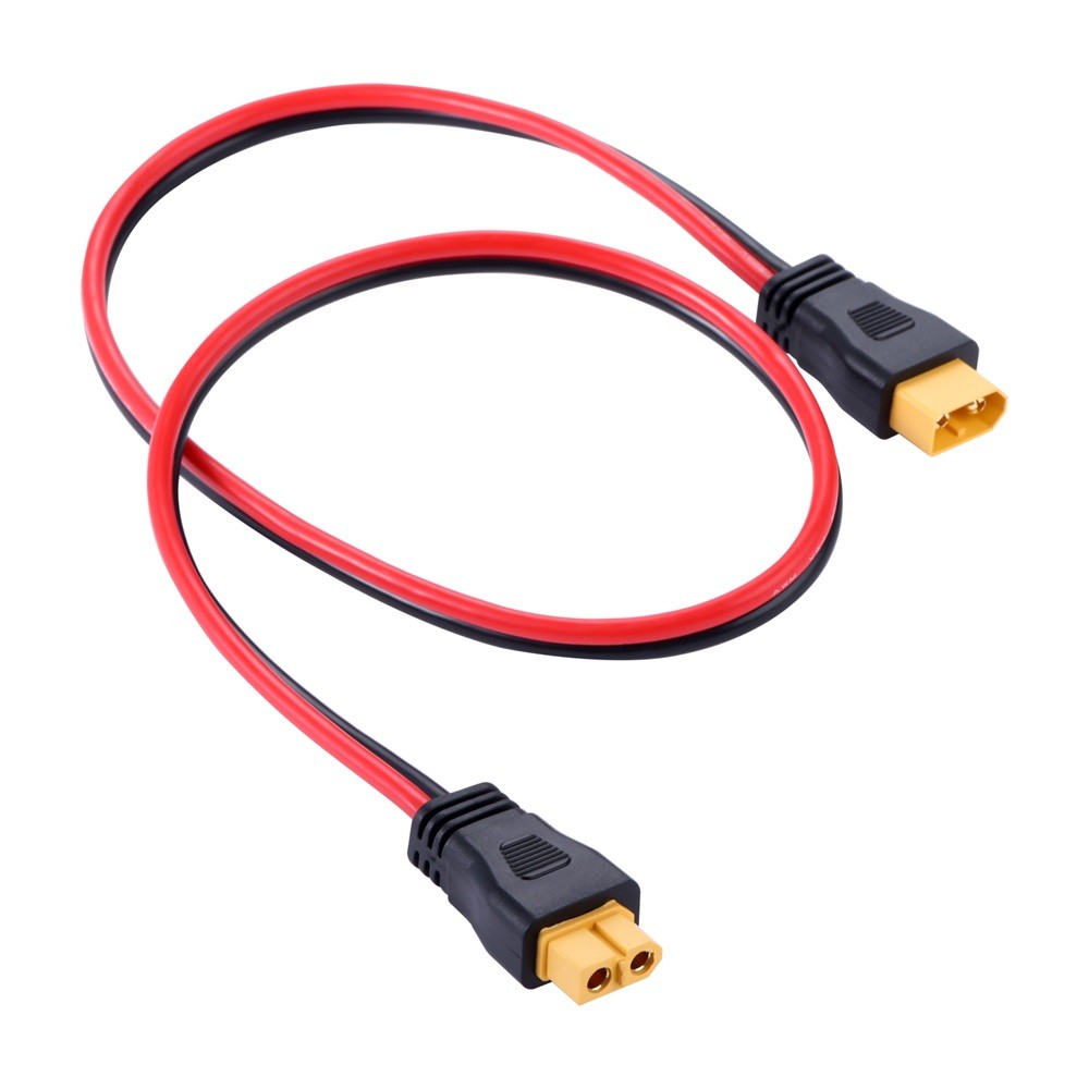 60cm XT60 Socket Connector 12AWG XT60 Adapter Extension Cable Plug and Play