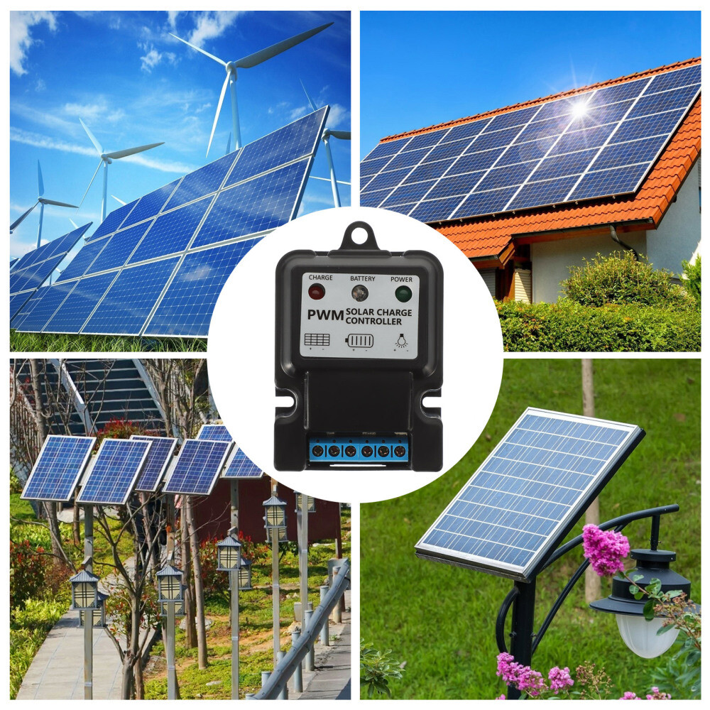 10A Solar Charge Controller 12V 24V Auto Waterproof for RV Off Grid Controller