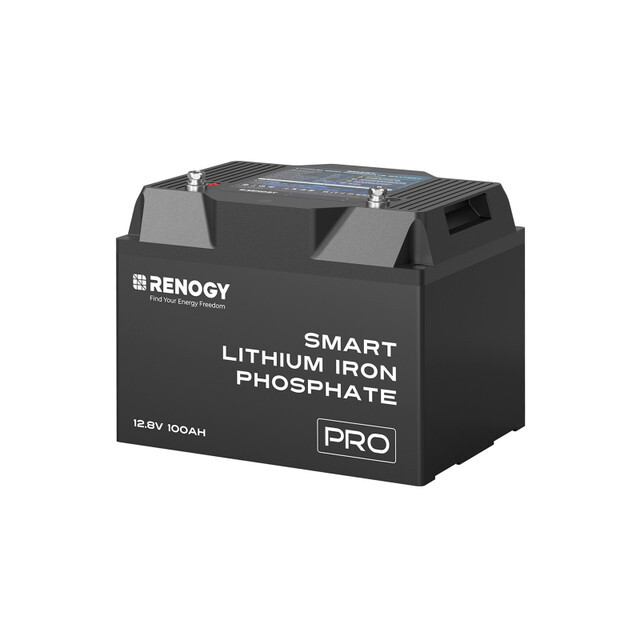 12V 100Ah LiFePO4 Battery w/Bluetooth&Self-Heating 5000 Deep Cycles RV Marine