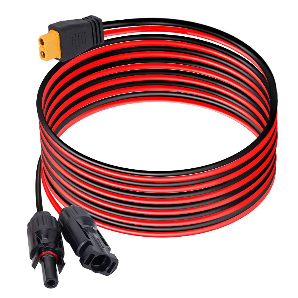 20ft/6m XT60 Female to Solar Connector Extension Cable Wire for Solar Generator