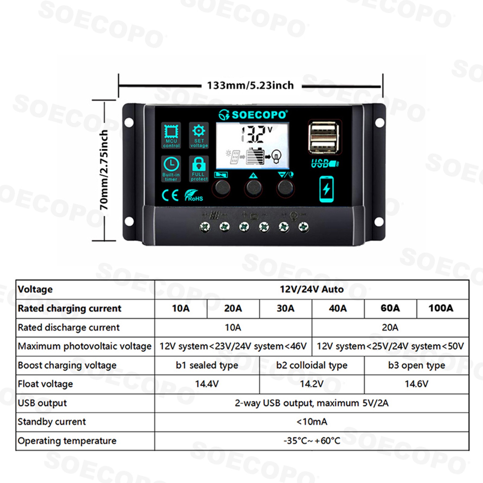 7000W Sine Wave Inverter Solar Kit | Complete Inverter 12V24V-110V/220V
