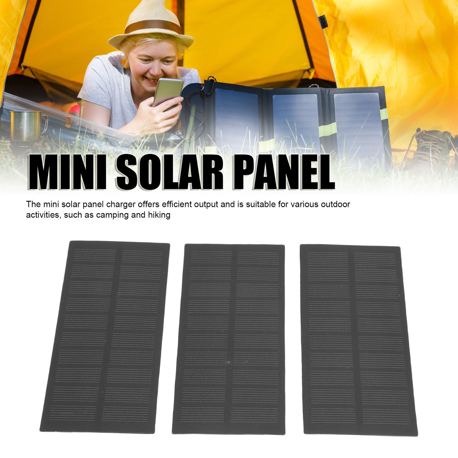 3Pcs Mini Solar Panel Charger 1.3W Monocrystalline PET For Battery Mobile P KQIY