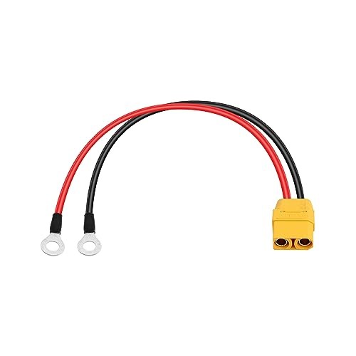 14AWG Silicon Cable XT90 to O Ring Terminal Cable, XT90 Female to O Ring