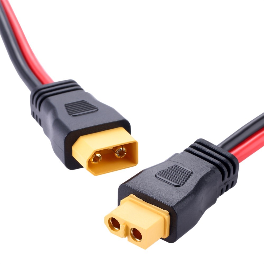60cm XT60 Socket Connector 12AWG XT60 Adapter Extension Cable Plug and Play