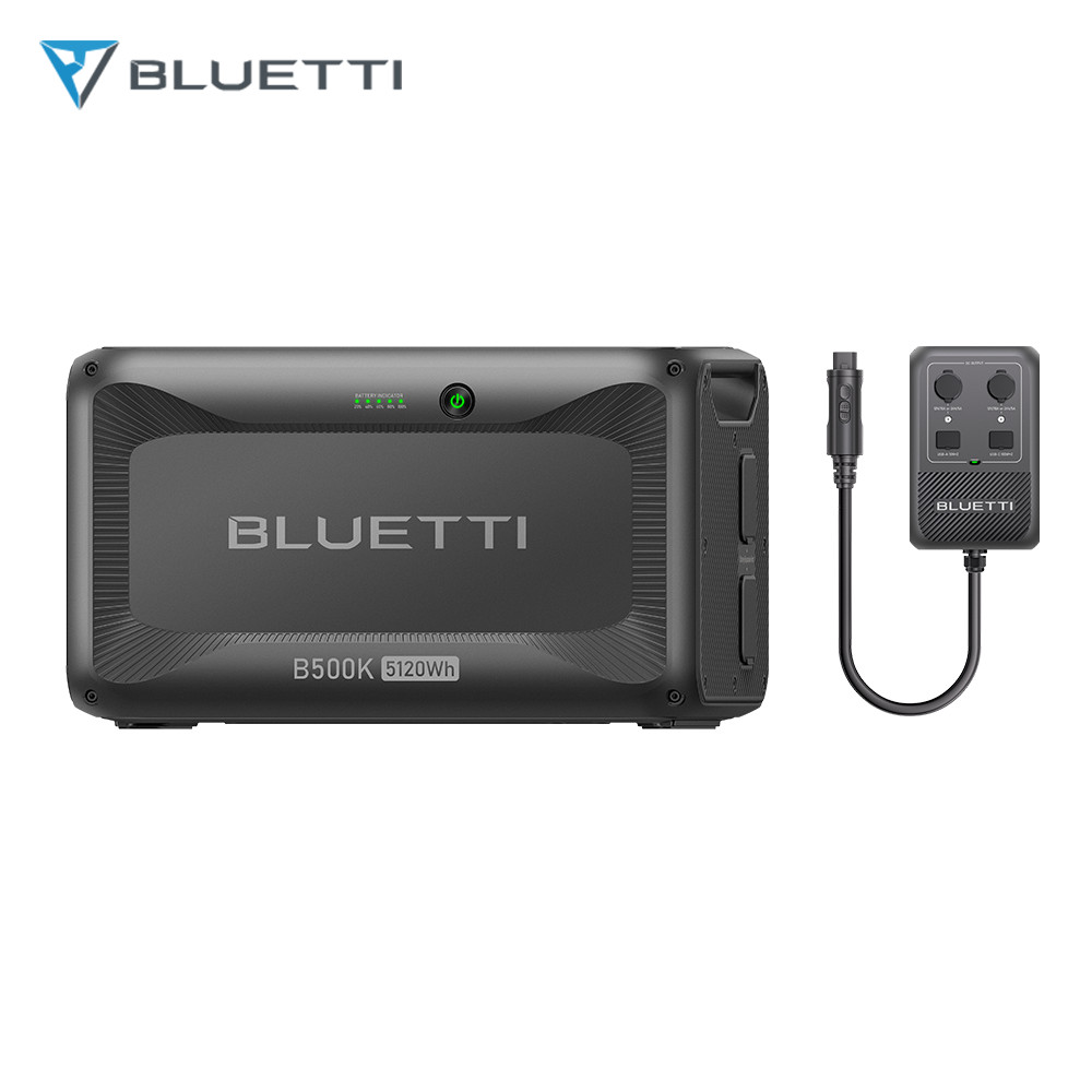 BLUETTI B500K 5120Wh Expansion Battery for Apex 300+Hub D1 700W DC Power Hub