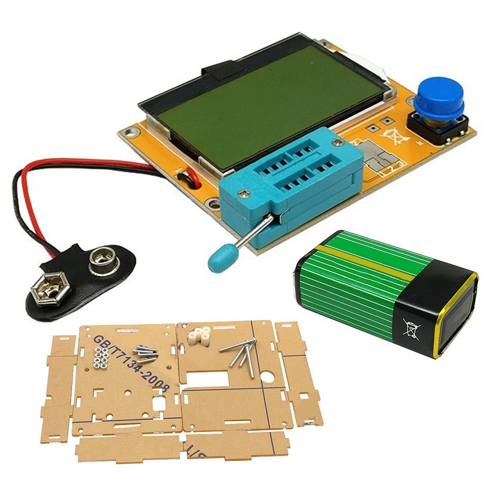 LCRT4 Meter for Testing Diodes Transistors with Protective Shell and Battery