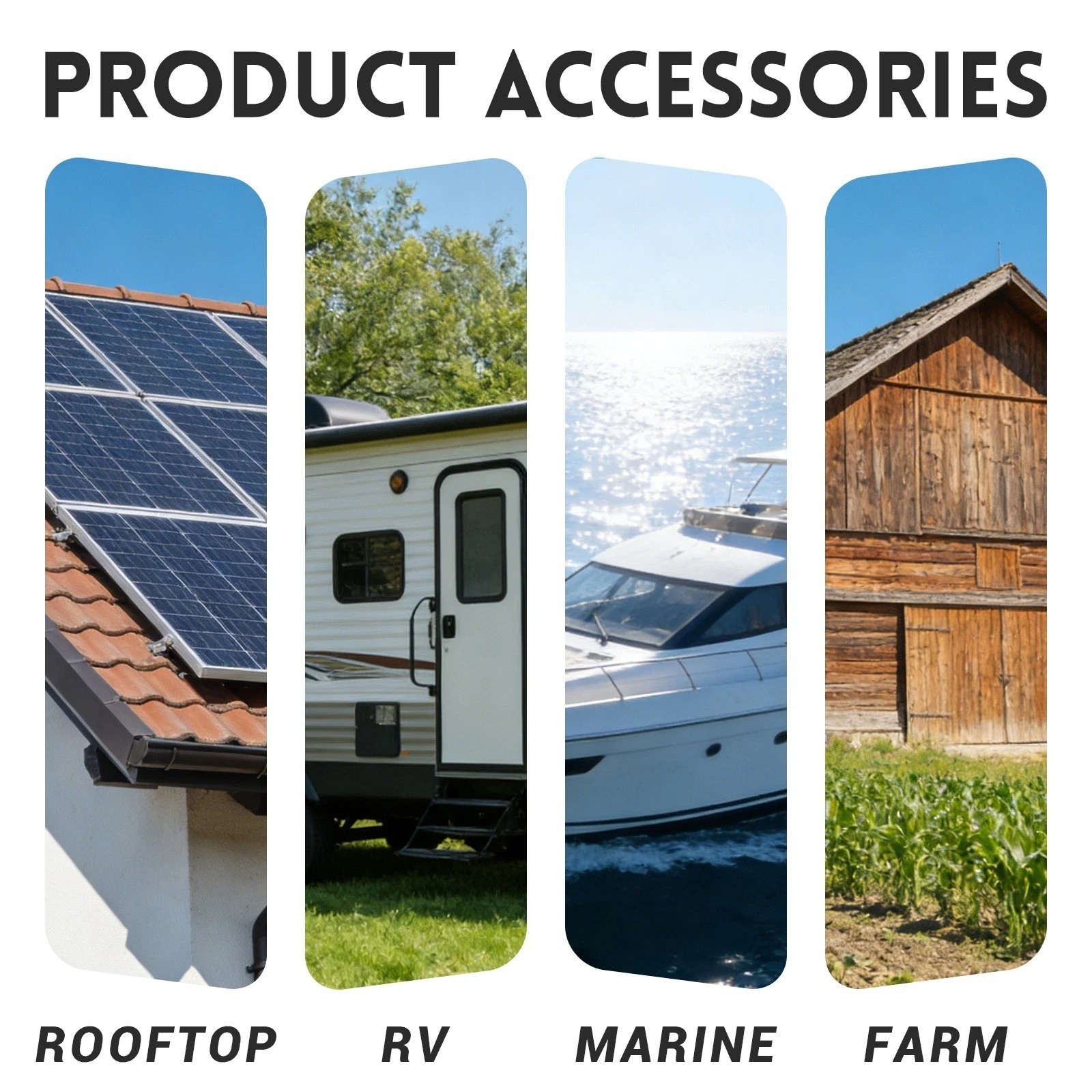 2Pack(200W) Bifacial Solar Panel 100Watt 18V N-Type Mono Home PV Power Off-Grid