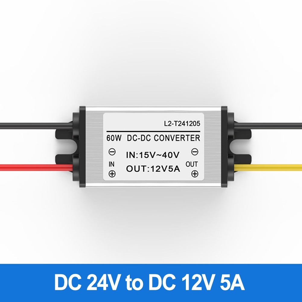 Power Converter from 24V to 12V with Easy Installation and Compact Design