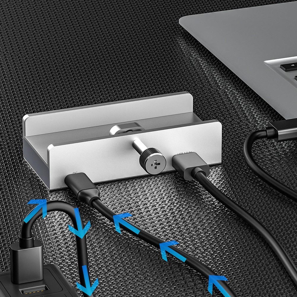 USB 3 0 Multi Hub Adapter 4 Ports Dock Station for Enhanced For Pc Connectivity