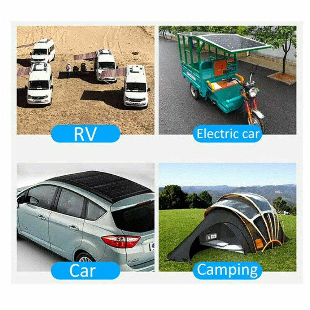 100W Solar Panel Kit 12V Solar Battery Charger for Car Boat Trolling Tractor RV