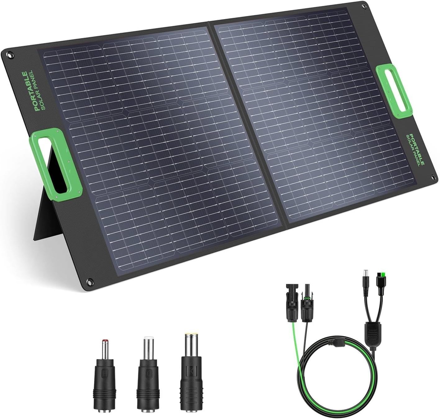 100W Foldable Solar Panel – 20V High-Efficiency Monocrystalline Charger for P…