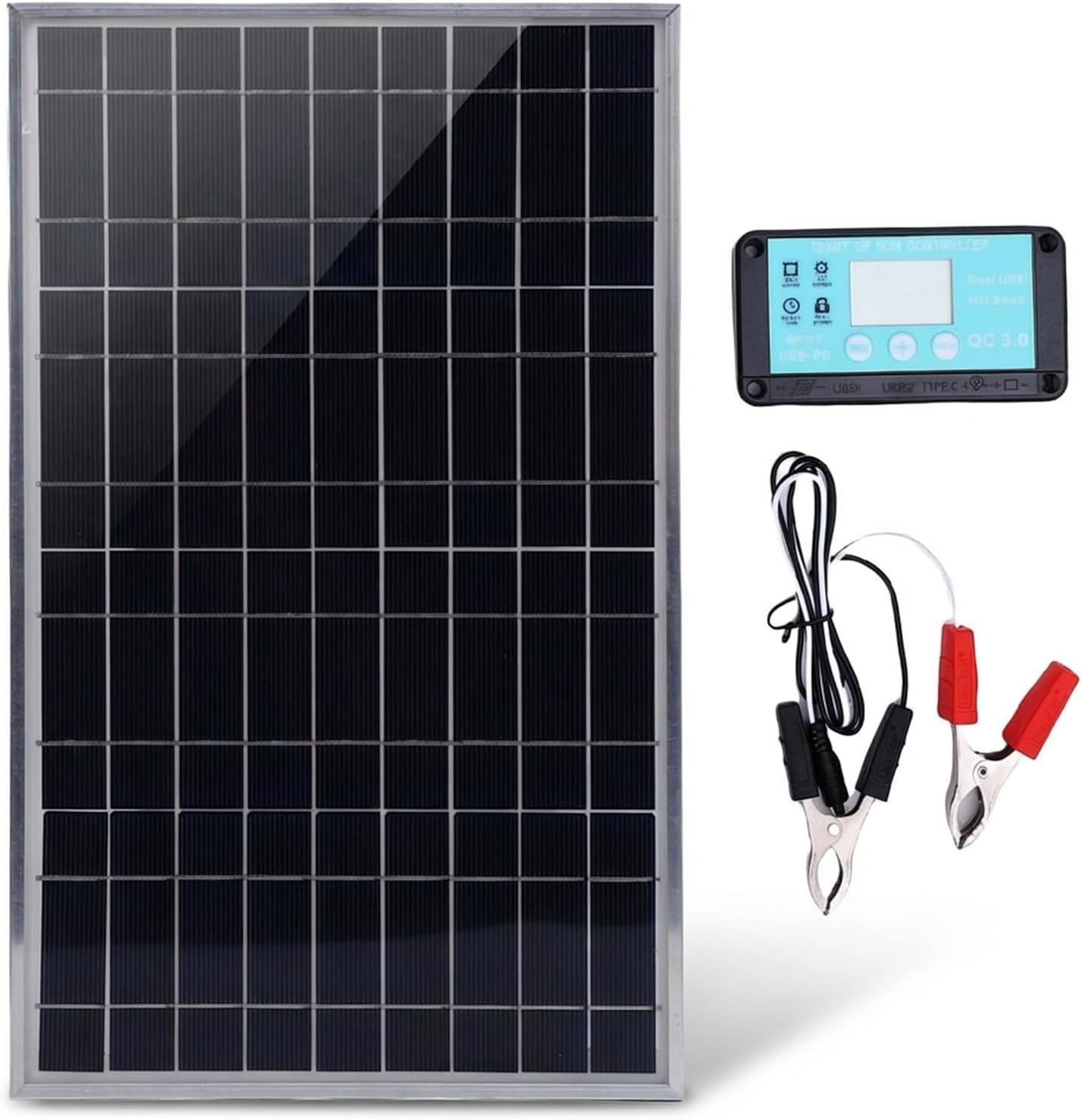 Versatile 100W Solar Panel Controller Kit – Weather-Proof for Outdoor Adventures