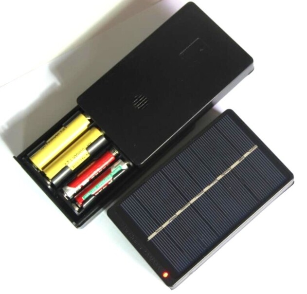 1W 4V solar panel charging box can charge 2 * AA/AAA 1.2V battery charger