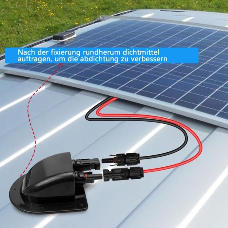 ABS Double Cable Waterproof Solar Panel Connectors for Campers Installation