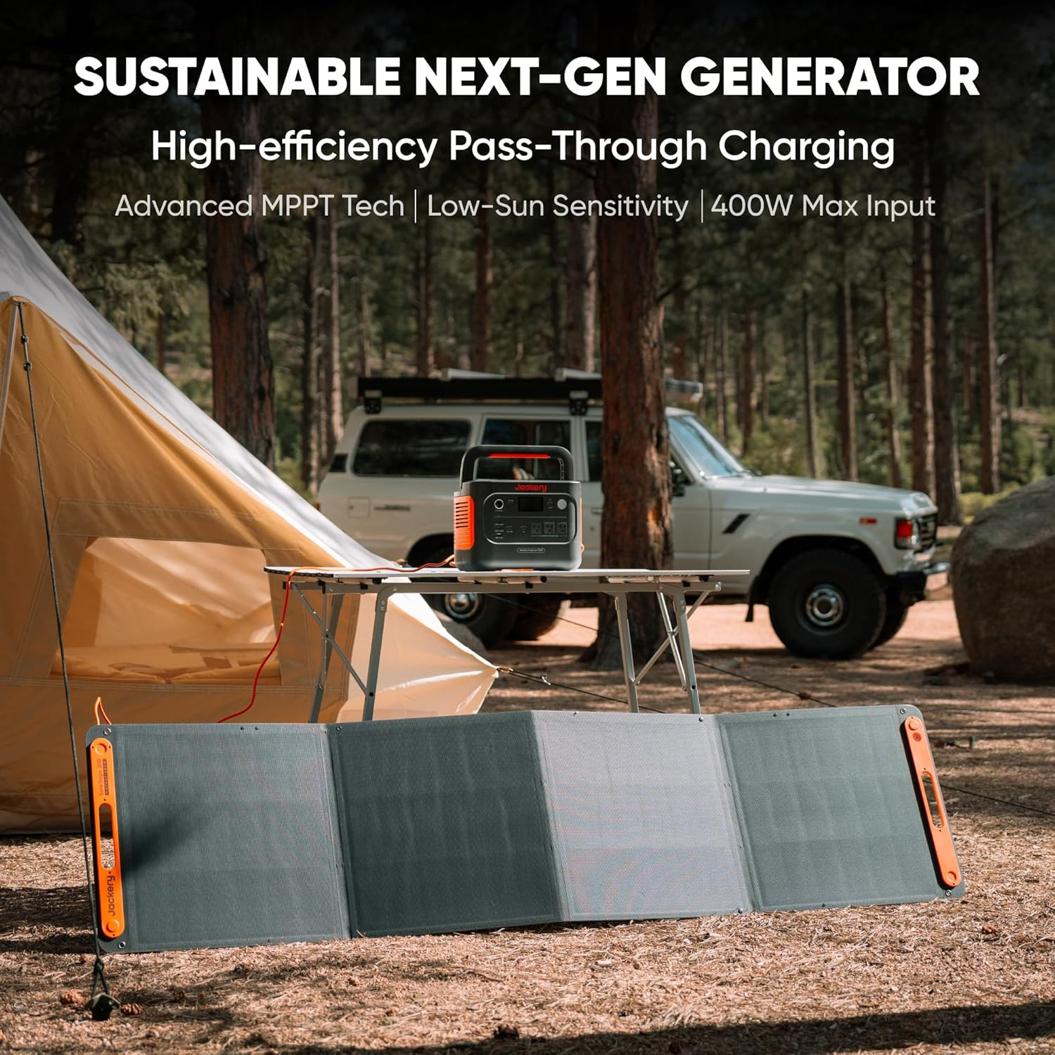 Jackery Solar Generator 1000 V2 with 200W Solar Panel,1070Wh Portable Power Stat