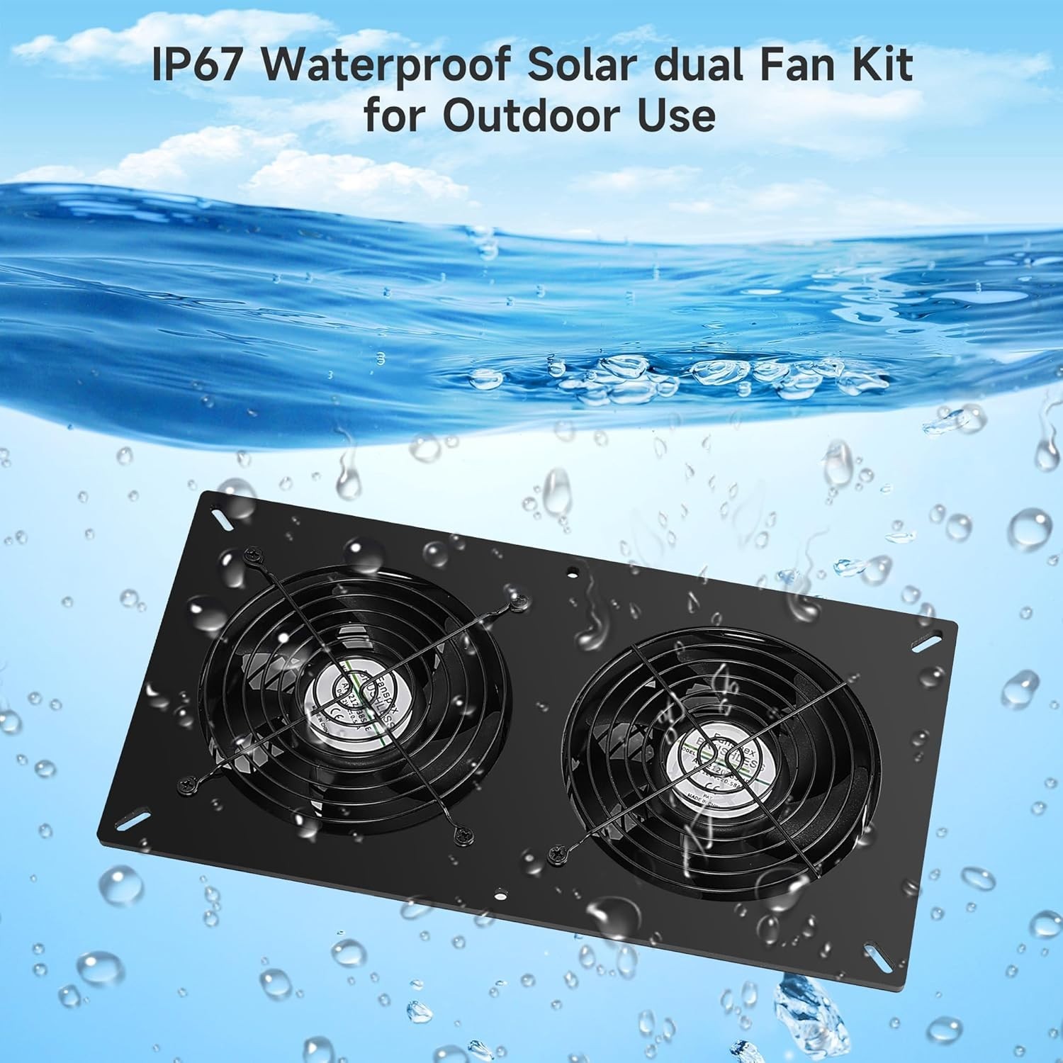 Solar 2 Fan Kit with 66.6Wh Battery Backup