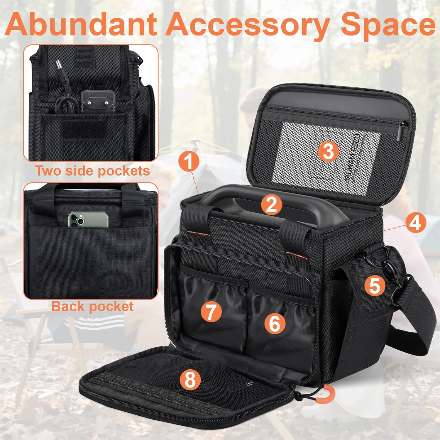 Portable Station Bag Compatible with Jackery Portable Power Station Explorer 160