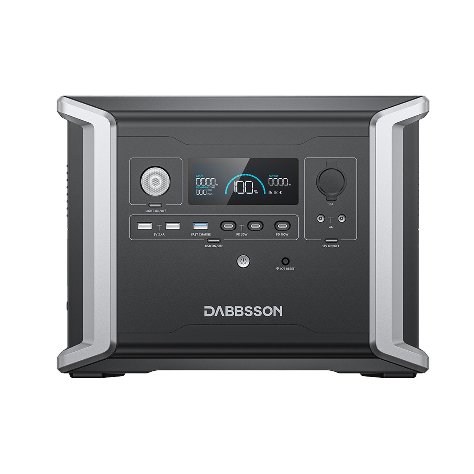 Dabbsson 3030Wh Portable Power Station 1200W Solar Generator +120W Solar Panel