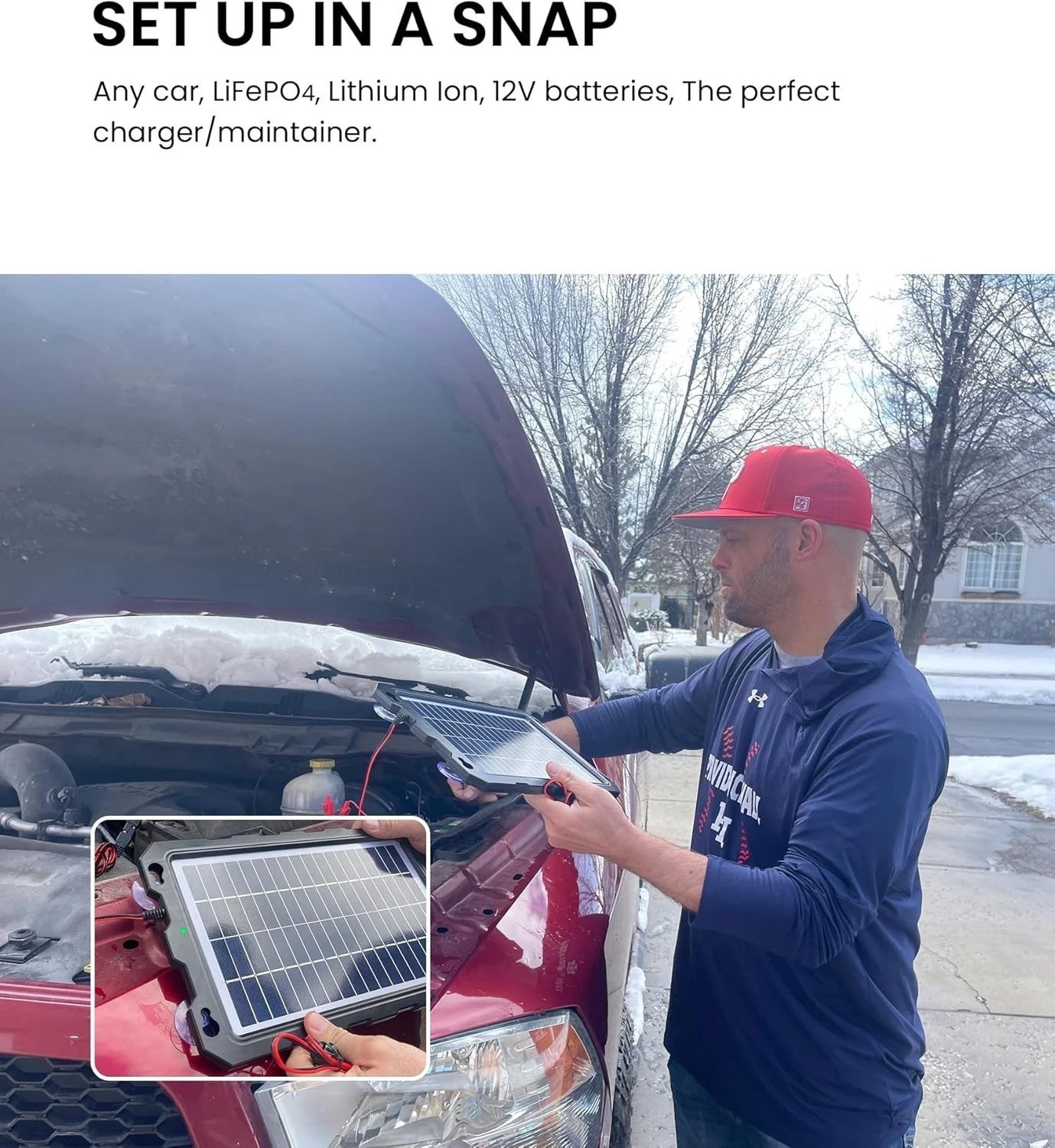 Upgraded 7.5W Solar Panel Charger with Smart Protection – Ideal for All Vehicles