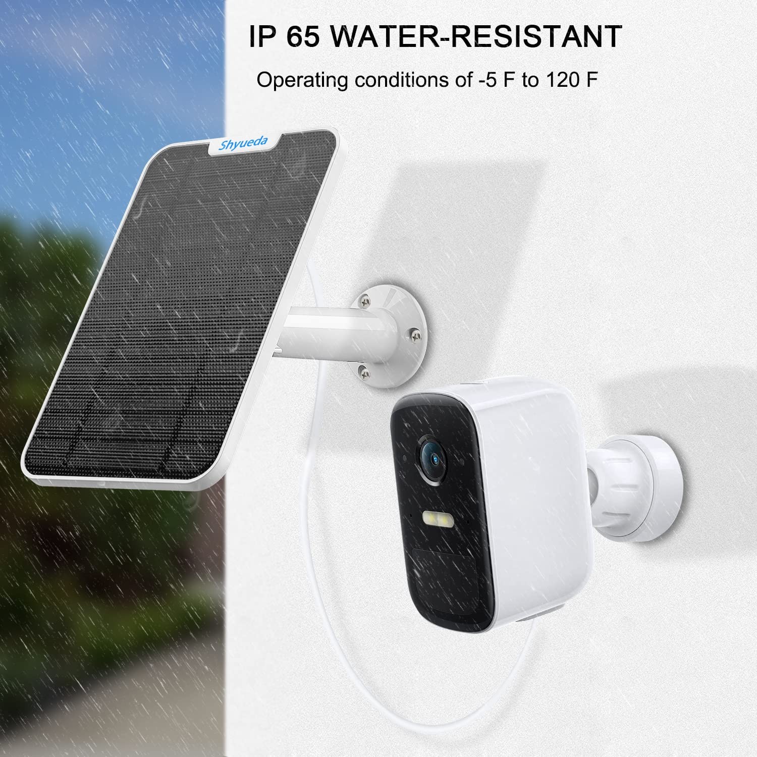 4W Solar Panel Charger for Eufycam 2/2C/3/3C/E20/E40/S40/S220/S300/L40/L20