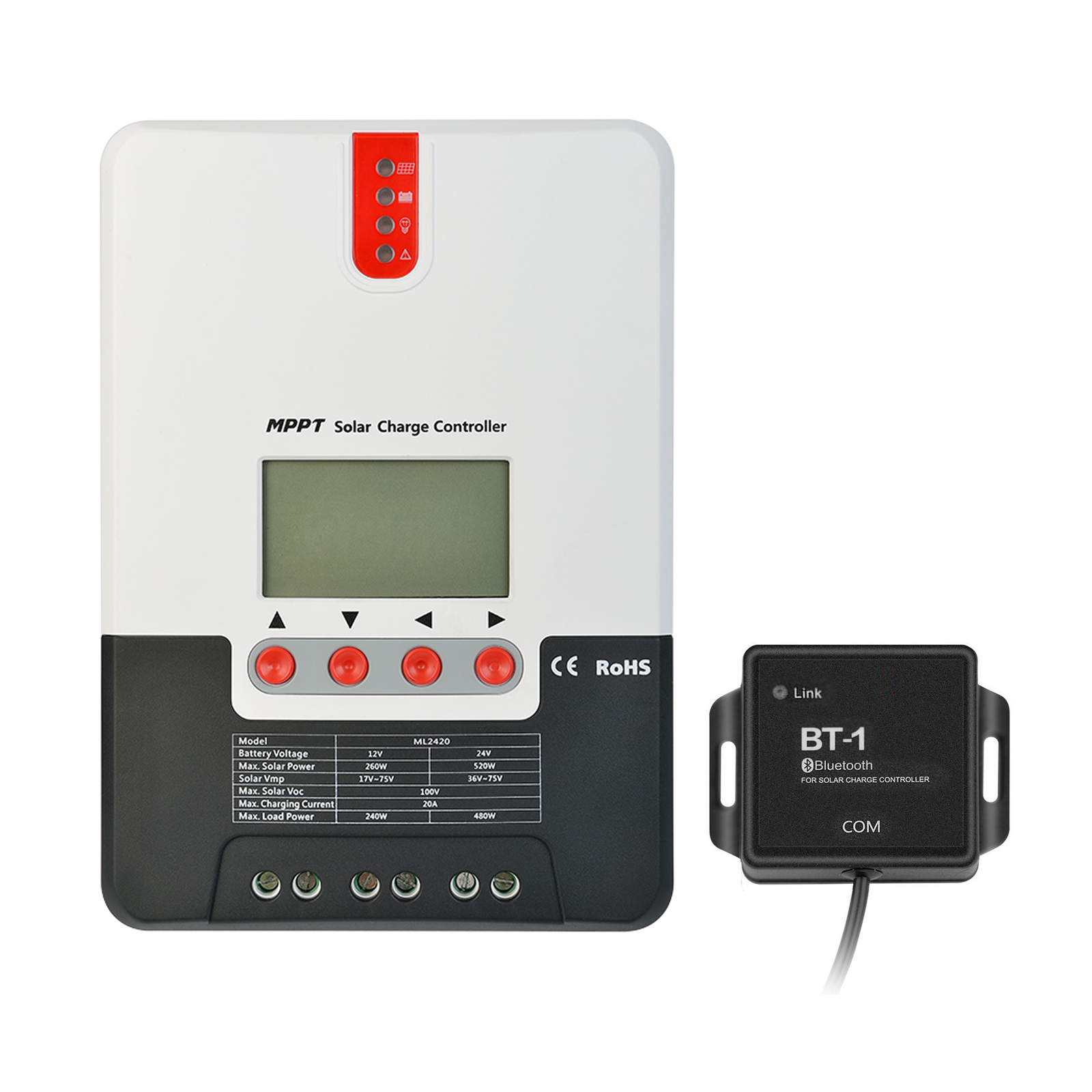 ExpertBattery 200W 12V Monocrystalline Solar Panel Kit with MPPT 20A Controller