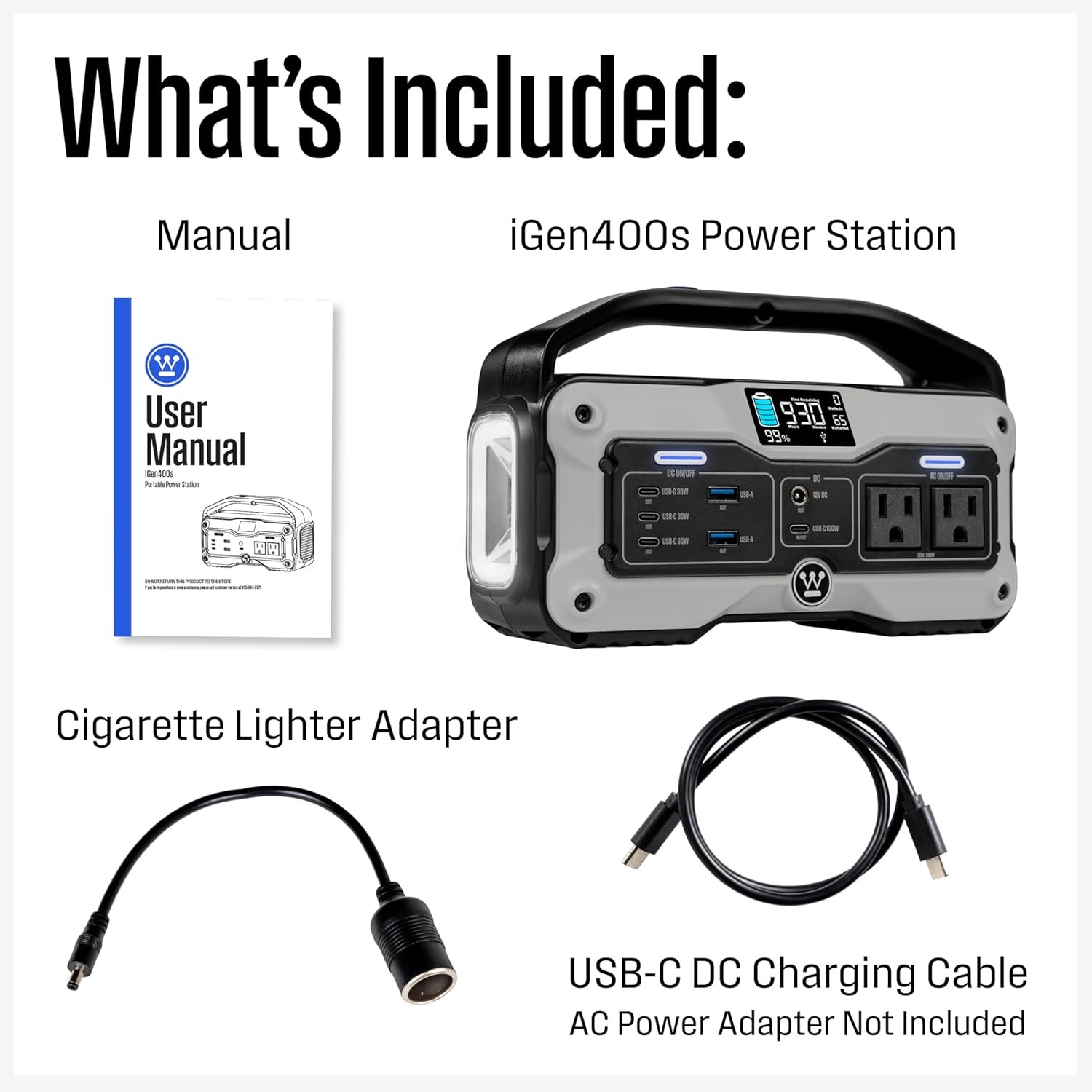 400W 183Wh Portable Solar Generator
