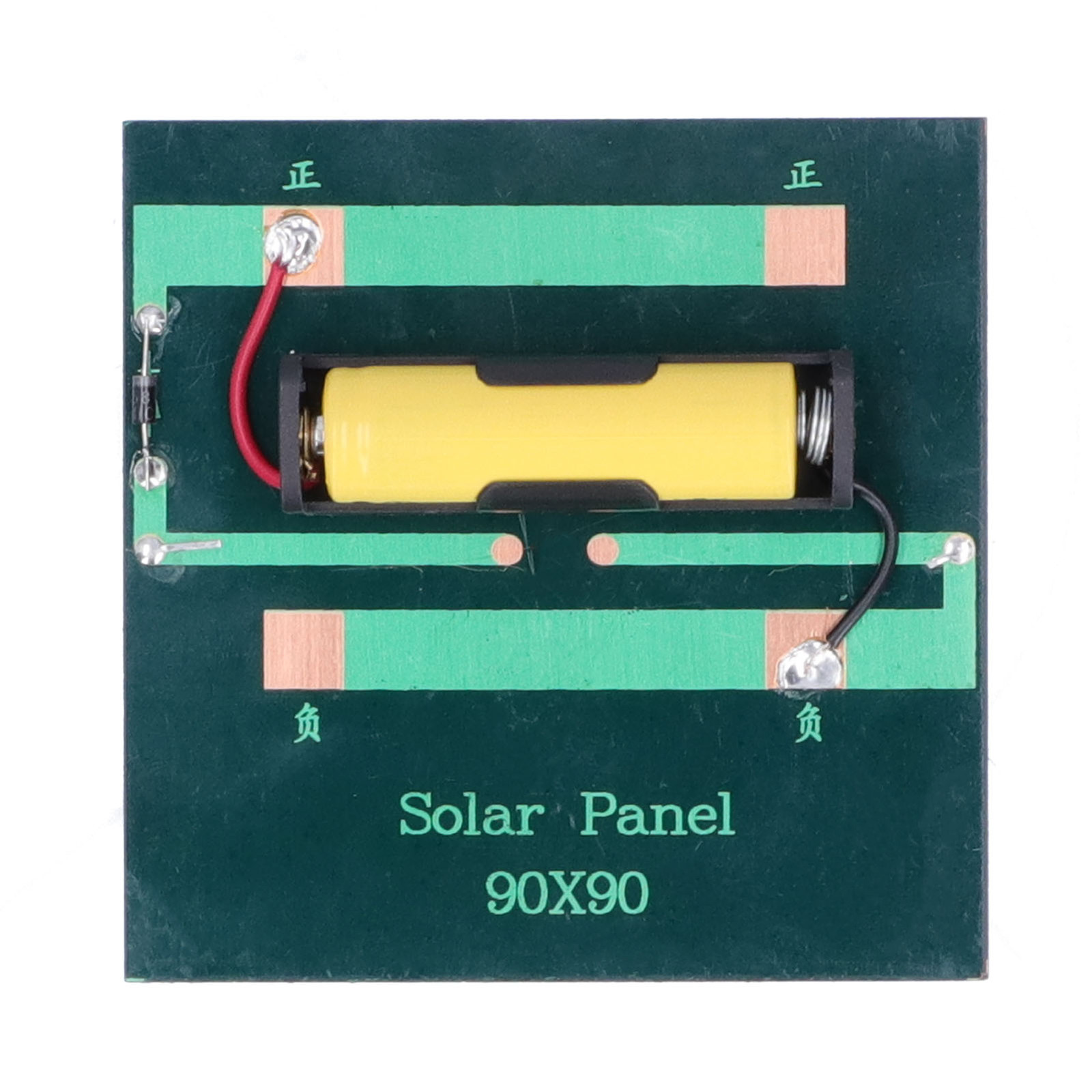 AUHX Solar Power Bank 1W Solar Charger For .2V AA Batteries Power Supply