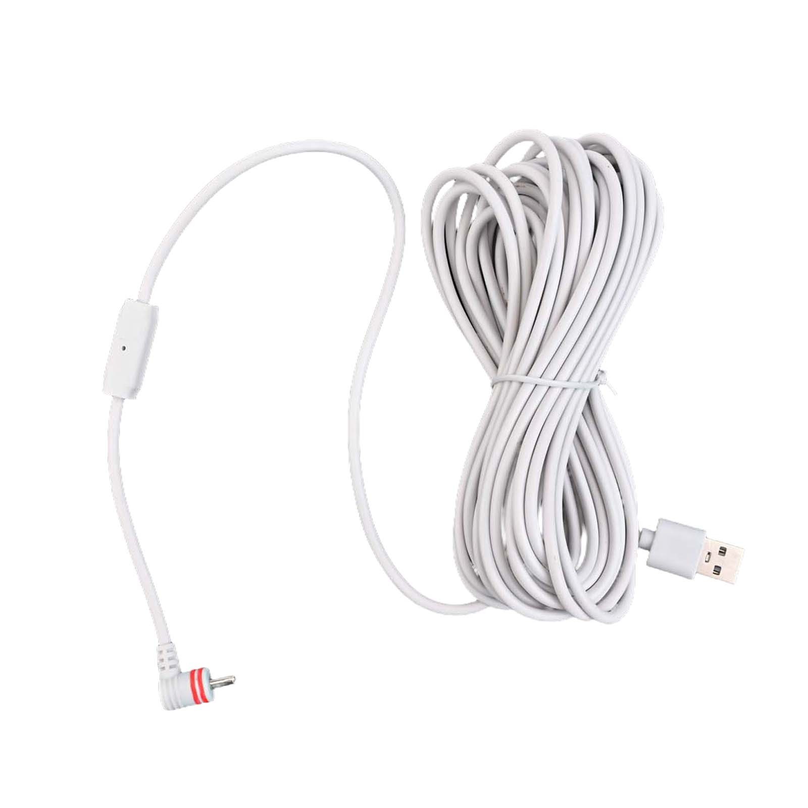 Efficient Charging Power Cable with Adapter for Ring Spotlight Cam Plus