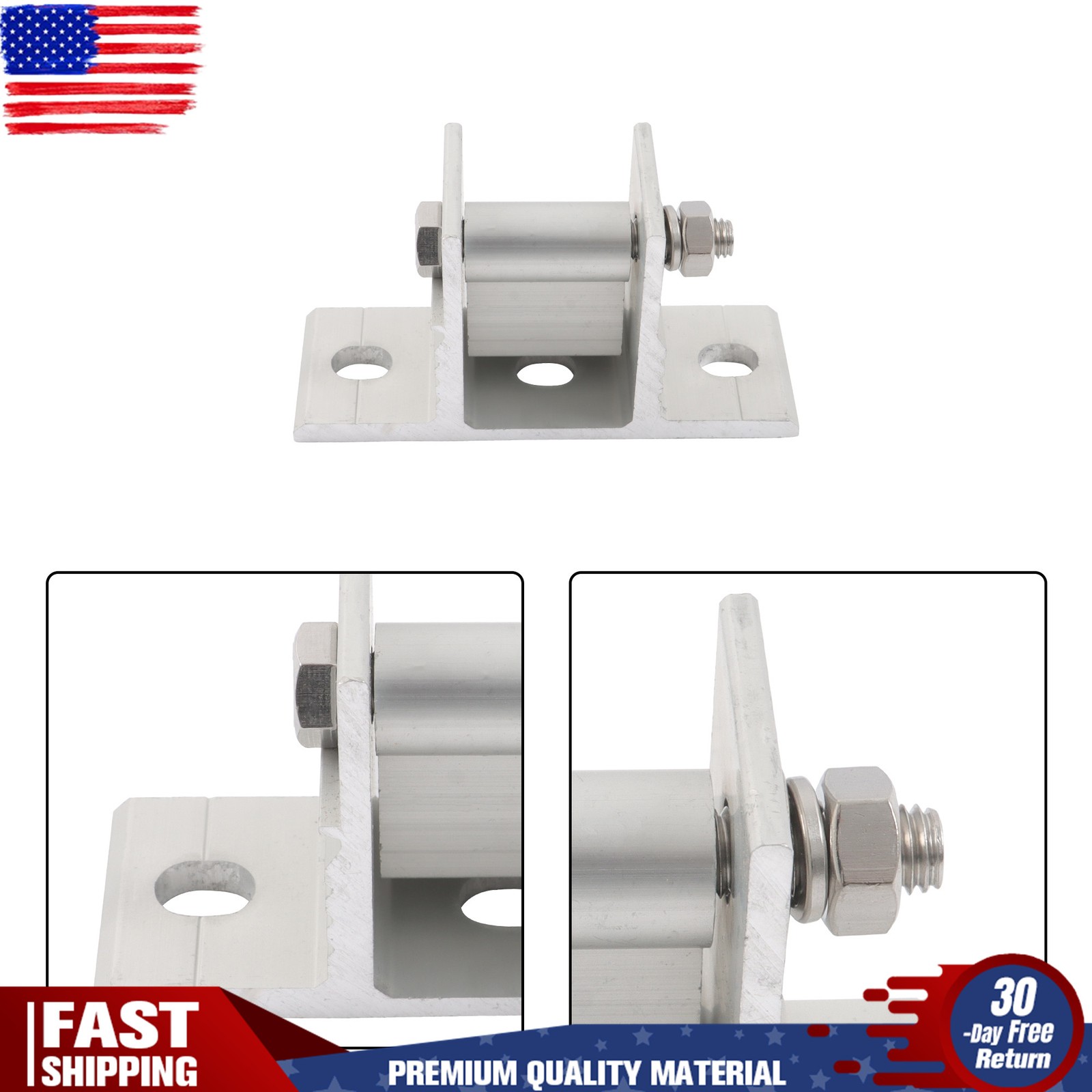 Adjustable Angle Solar Panel RV Tilt Mount Brackets Set 4 Packs For Roof Install