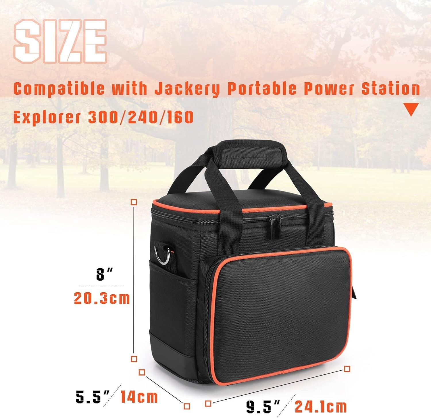 Durable Nylon Carrying Case for Jackery Explorer 160/240/300 Power Stations